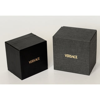 Versace Greca Bar Earrings Gold Greek Key 1019301 1A00620 3J000 NIB