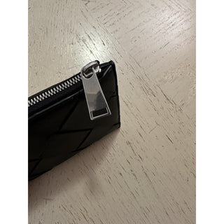 New $520 Bottega Veneta Mens Zip Wallet Black 580283 Italy