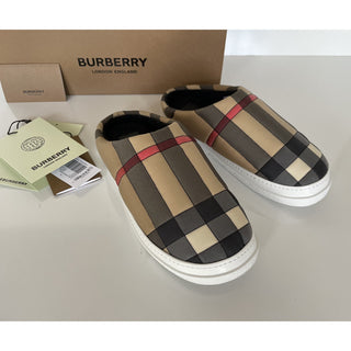NIB Burberry Women's Archive Beige Mule Sneakers 9 US (39 Euro) 8046987 Italy