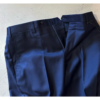 Giorgio Armani Men Wool Dress Pants Navy 36 US/52 Eu New $795