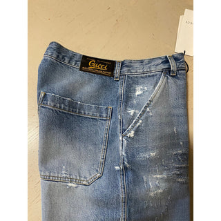 NWT $1500 Gucci Mens Short Jeans Pants Blue Size 30 US/44 Eu