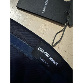 NWT $1495 Giorgio Armani Men Wool Dress Pants Navy 36 US/52 Eu