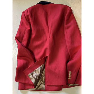 Gucci Men Linen/Wool Double Breasted Sport Coat Blazer Red 38 US/48 Eu NWT $3150