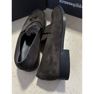 Ermenegildo Zegna Suede Loafers Shoes DK Brown 10.5 US/43.5 Eu New $950
