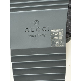 Gucci Men’s Ripstop GG Gray/Black Sandals 7.5 US (Gucci 7) 771466 NIB