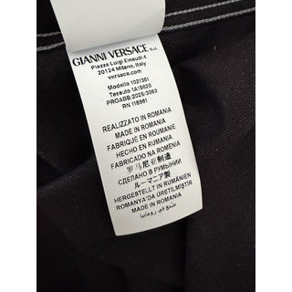 Versace Embroidered Long Sleeve Shirt Charcoal 44 US (54 Eu) 1021351 NWT $1700