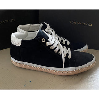 NIB $830 Bottega Veneta Men Suet/Leather Sneaker Shoes Black 7.5 US/40.5 Eu