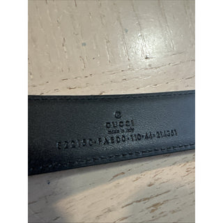 New Gucci Men’s GG Print Leather Belt Black 110/44