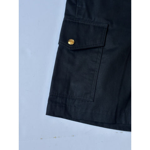 Versace Heritage Print Black Drill Fabric Shorts 50 Euro (34”) 1014373 NWT $900