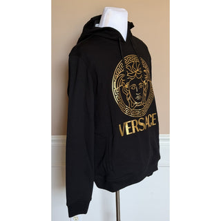 Versace Medusa Logo Hoodie Black Gold Men 4XL 1011853 1A14057 NWT $1050