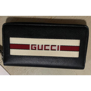New $870 Gucci Large Wallet Gucci Monogram Black 408831 Italy
