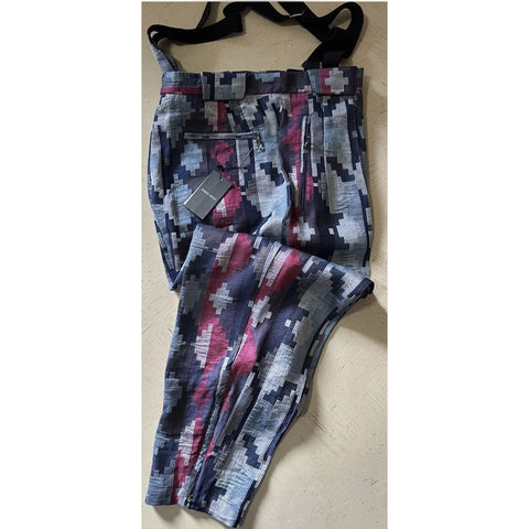 NWT $1895 Giorgio Armani Mens Jogging Pants Blue/Red/Multi 40 US/56 Eu Italy