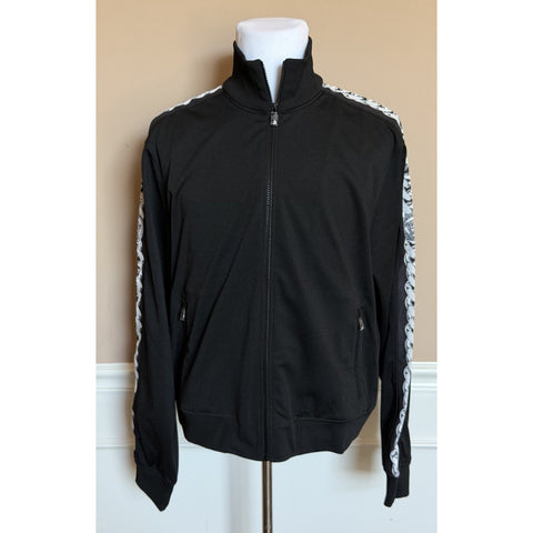 Versace Chain Medusa Logo Black Polyester Jacket 6XL Black 1023098 NWT $1400
