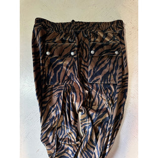 New $1590 TOM FORD Men Drawstring Track Pants Black/Brown Size 54 Eu/38 Italy