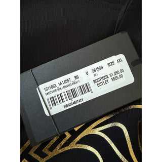 Versace Medusa Logo Hoodie Black Gold Men 4XL 1011853 1A14057 NWT $1050