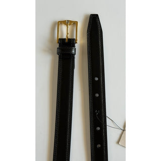 Gucci Men’s Rectangular Buckle Leather Belt Black 105/42 Italy 715600 NWT