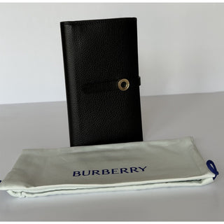 Burberry Ellie Bifold Black Long Leather Wallet 8113146 Made in Italy NWT $925