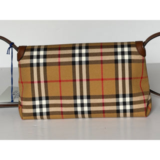 Burberry Millie Check Shoulder Crossbody Bag Antique Brown 8121488 IT NWT $1850