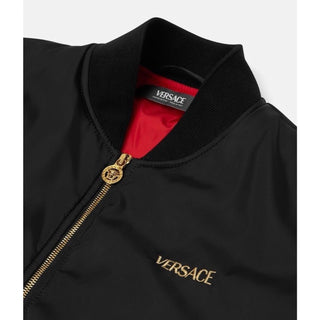 Versace Embroidered Blouson Black Jacket 46 US (56 Eu) 1019279 Italy NWT $3000