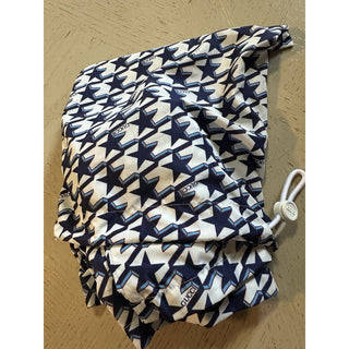 NWT $880 Gucci Drawstring Gucci Print Swim Short Blue/White size 52 Eu/36 US