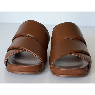 NIB $1150 Bottega Veneta Men's Intrecciato Leather Sandals White 9 US 620298 IT