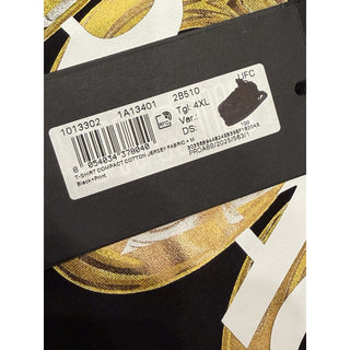 Versace Men’s Logo Compact Cotton Jersey T-Shirt Black 4XL 1013302 NWT $800