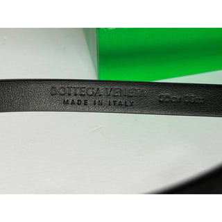 Copied - Bottega Veneta Triangle Leather Slim Black Belt 90/36 619759 NWT $390