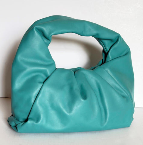 Bottega Veneta Medium Leather Shoulder Hobo Bag Linoleum 610524 Italy NWT $3000