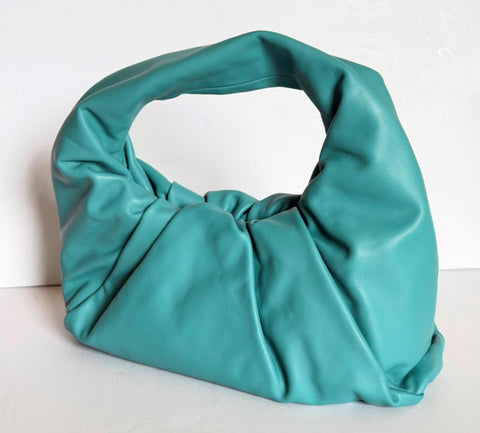 Bottega Veneta Medium Leather Shoulder Hobo Bag Linoleum 610524 Italy NWT $3000