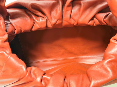 Bottega Veneta Large Leather Shoulder Hobo Bag Rust-Gold 607984 Italy NWT $4200