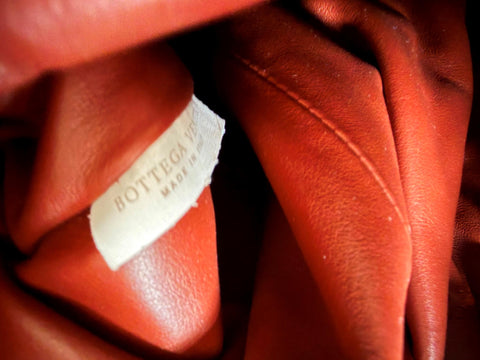 Bottega Veneta Large Leather Shoulder Hobo Bag Rust-Gold 607984 Italy NWT $4200