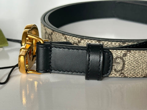 Gucci Women’s Leather GG Thin Width Belt Brown 110/44 409417 NWT