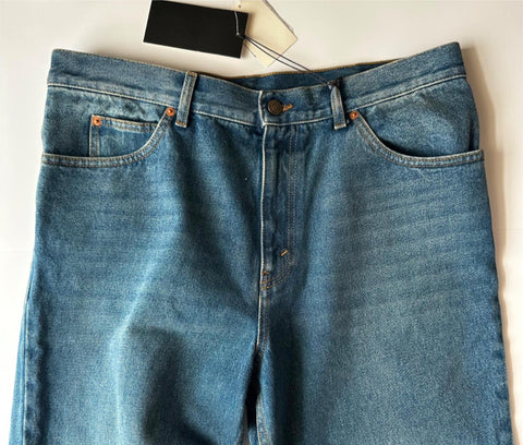Gucci Men's Blue Stone Washed Jeans Pants 38 US (54 Euro) Italy 623953 NWT