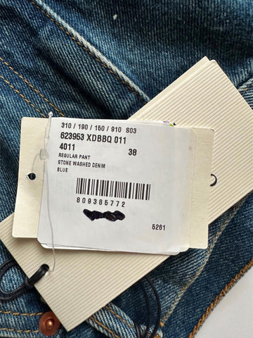 Gucci Men's Blue Stone Washed Jeans Pants 38 US (54 Euro) Italy 623953 NWT