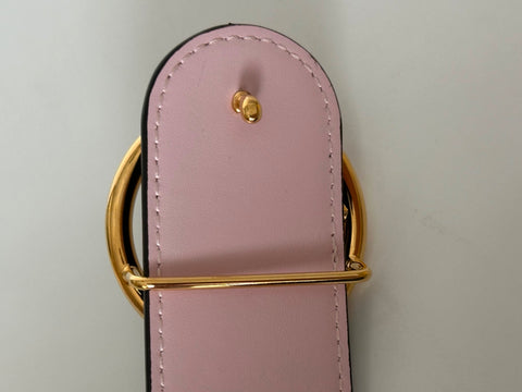 Fendi Black Leather Gold Buckle Reversible Belt 75/30 Italy 8C0579 NWT $470