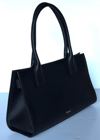 Versace Medusa Black Leather Medium Top Handle Bag 1013168 IT NWT $2495