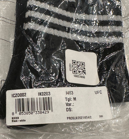 Versace Logo Socks Black/White Size Medium Made in Italy ICZD002 NWT