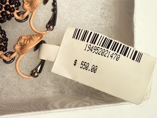 Gucci Bronze Metal Faux-Pearl Lion Clip-On Earrings Made in Italy NWT $550 1