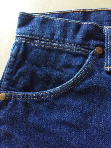 New Wrangler Men's Jeans Blue Size 27 US Made In USA - BAYSUPERSTORE