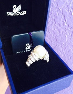 NIB Retail Price $165 SWAROVSKI PERPETUAL Ring Size 52-6-S 1106462 - BAYSUPERSTORE