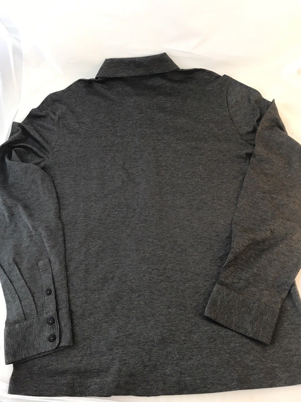 NWT $195 BOSS Hugo Boss 'Onara-01' Black Label Long Sleeve Slim Fit Gray Shirt L - BAYSUPERSTORE