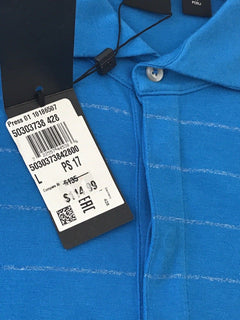 NWT $135 BOSS Hugo Boss  Press 01 Regular Fit Polo Shirt L Blue - BAYSUPERSTORE