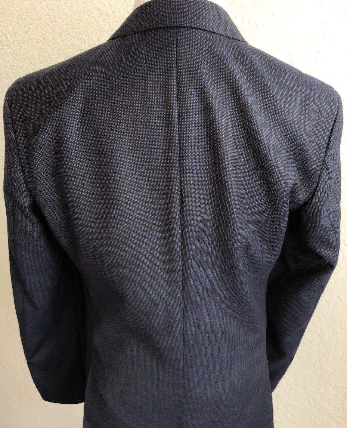 NWT $429 Boss Hugo Boss Rhett4 Wool Sport Coat Jacket Blue 40R US (50R Eu) - BAYSUPERSTORE