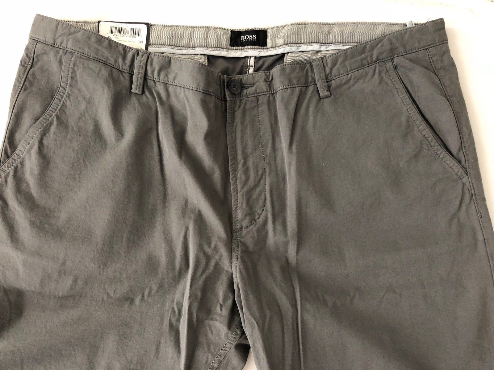 NWT $145 Boss Hugo Boss Rice 2-D Medium Gray Casual Slim Fit Pants 56 ...