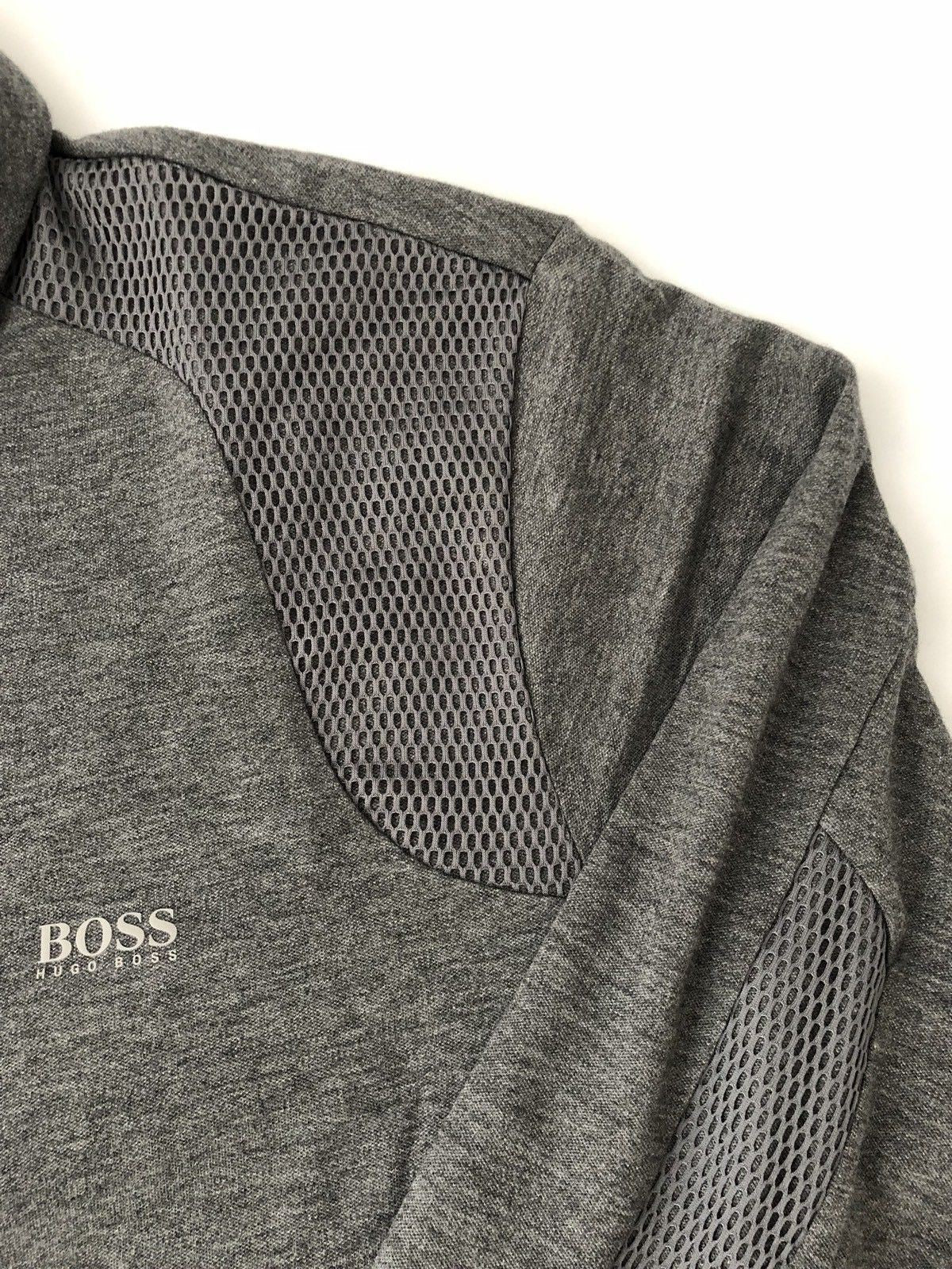 NWT BOSS Hugo Boss Green 'Pleesy 2' Long Sleeve Polo Slim Fit Shirt Gray S - BAYSUPERSTORE