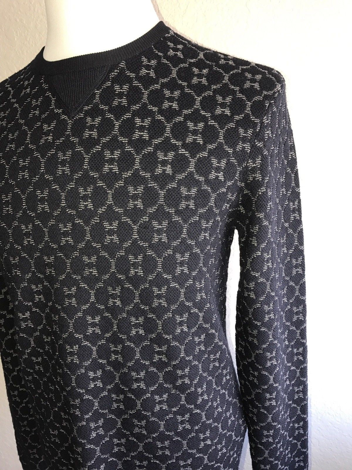 NWT $1895 Giorgio Armani  Knitwear Blue Long Sleeves Sweater 50 EU Italy 3YSM19