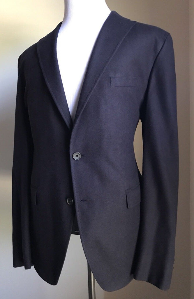 NWT $1395 Boss Hugo Boss T-Hawn Silk Sport Coat Jacket Blue 40R US (50R Eu)