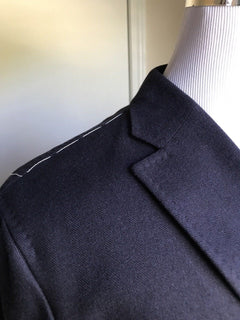 NWT $1395 Boss Hugo Boss T-Hawn Silk Sport Coat Jacket Blue 40R US (50R Eu)