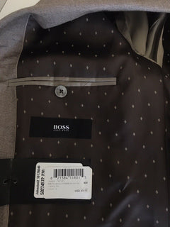 NWT $995 Boss Hugo Boss Johnston2 Silk Sport Coat Jacket Brown 42R US (52 Eu)
