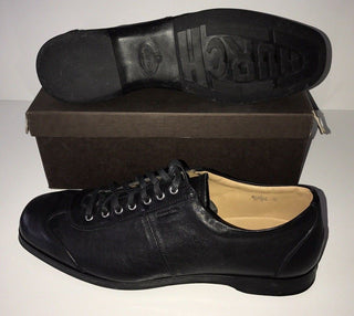 NIB 960 $ Church's English Shoes Schwarze Herren-Sneaker 12 US Hergestellt in Italien